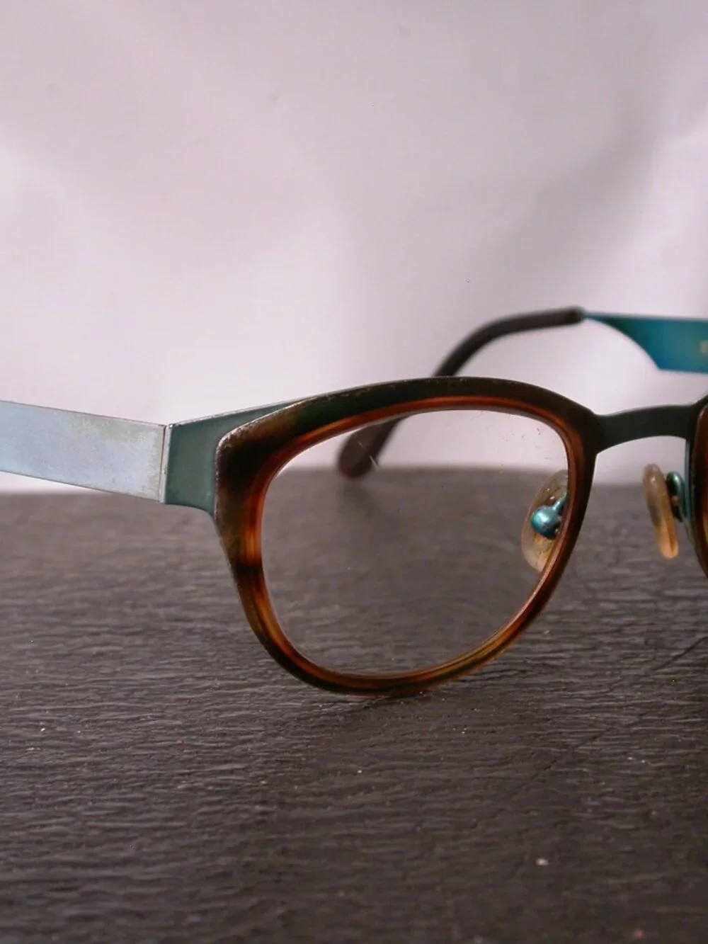 Authentic Anne et Valentin Fairy Blue and Tortoise Eyeglasses Made in France